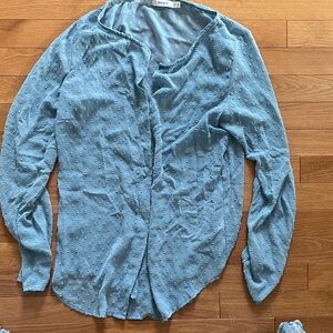 Ricki's Light Blue Textured Blouse